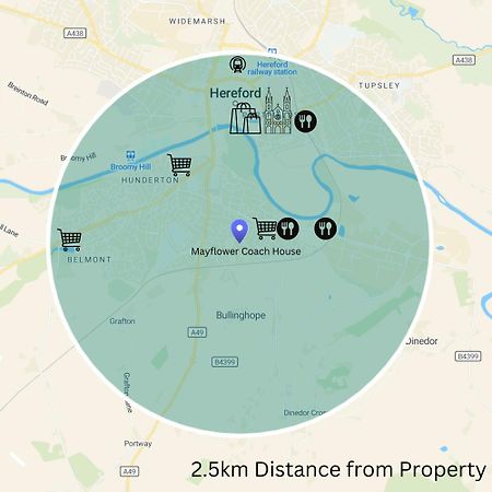 Hereford - Mayflower Coach House, Modern 2 Bedroom Property With Parking, Located South Of Hereford City, Suitable For Small Family, Couple Or Contractors - Sleeps Up To 5 Guests - Hosted By Rentmyhouse Exterior foto